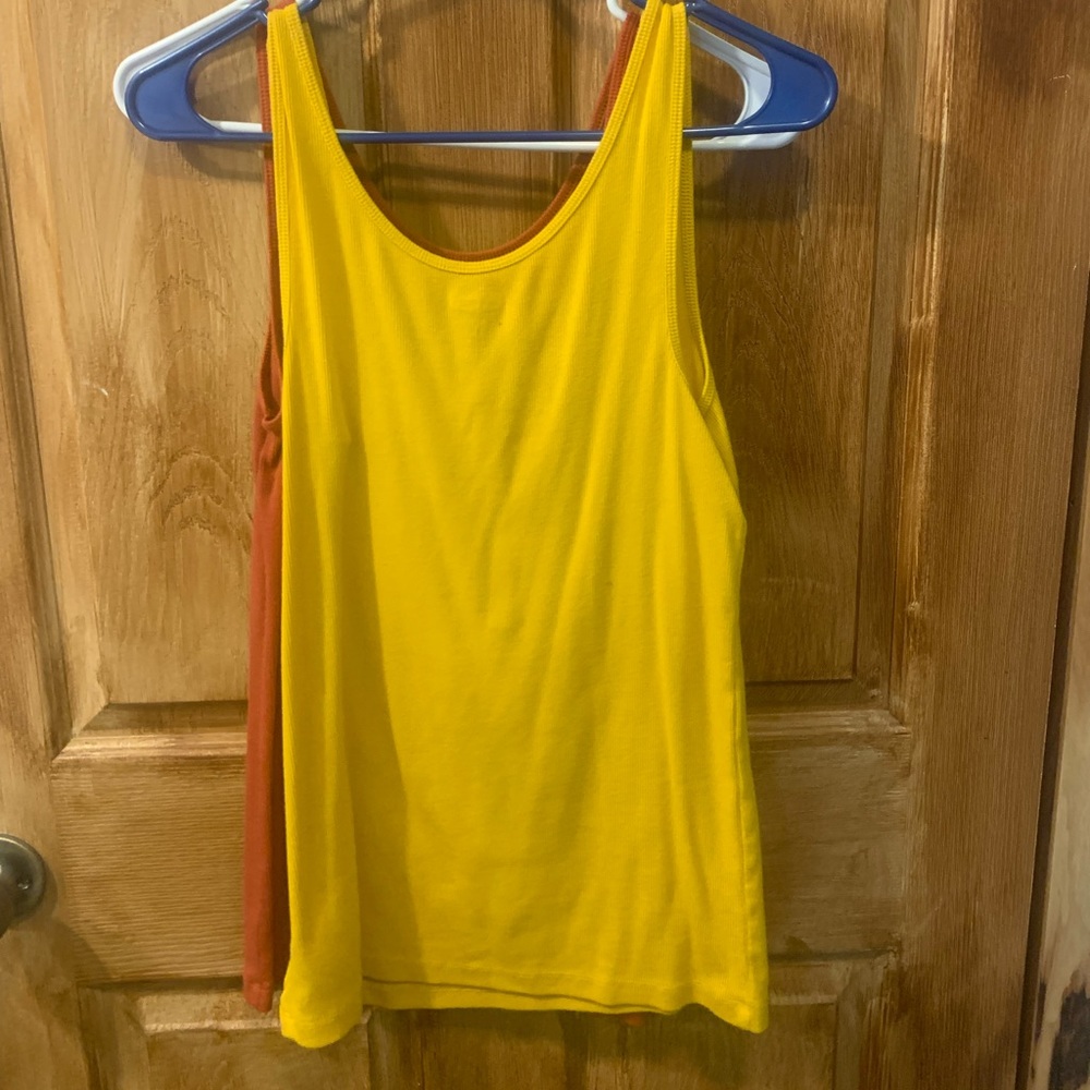 Yellow old navy tank